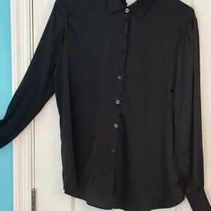 Chicos Black Button-Up Blouse
